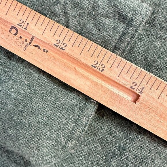 J. CREW Shirt XL Green Leather Elbow Patches Cotton Wool - Picture 9 of 9